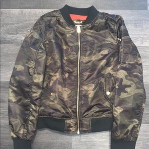 Camo Bomber Jacket